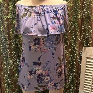 NWT Floral Off-Shoulder Top